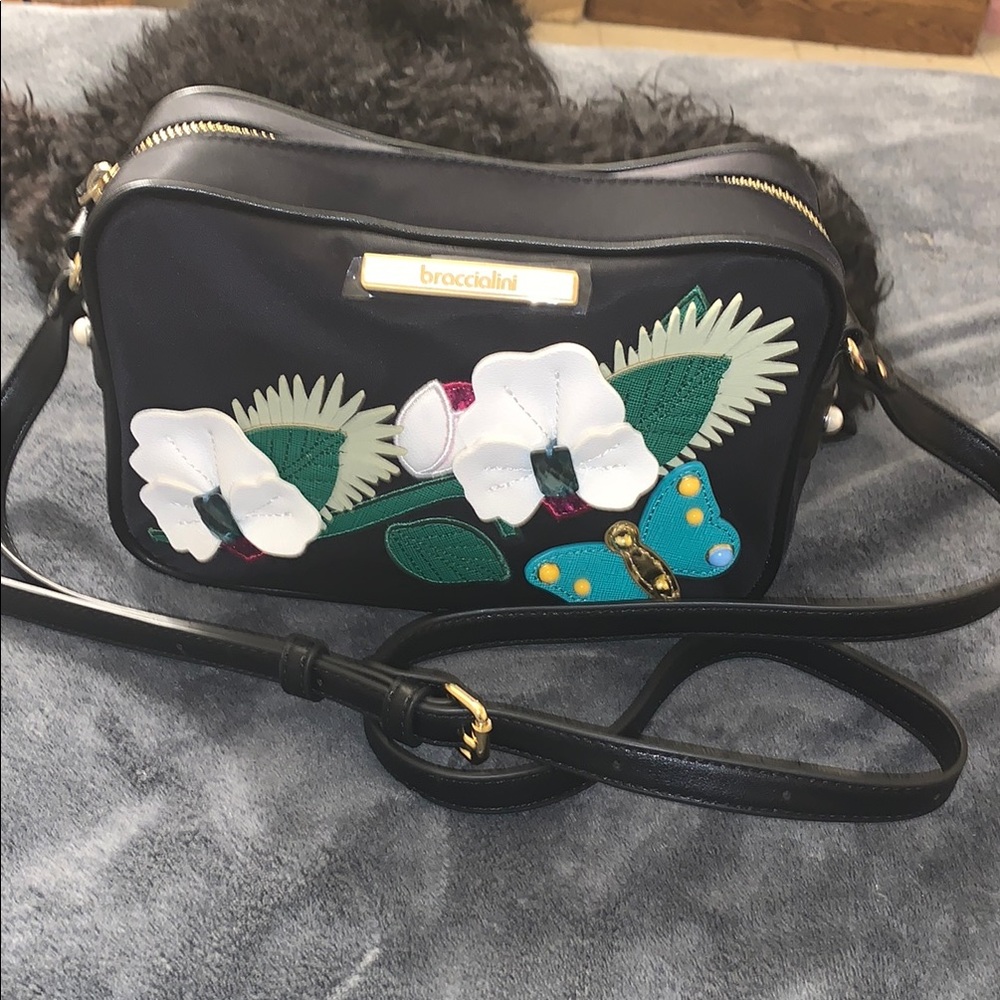 Braccialini leather bag new unused